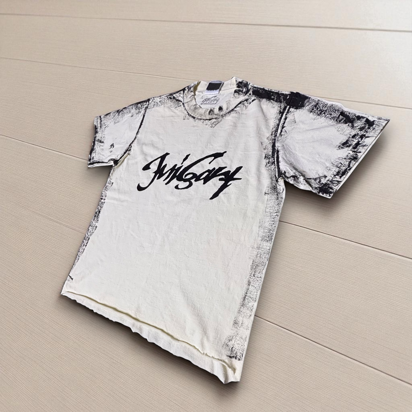 "BLK BRN" White Cream T33